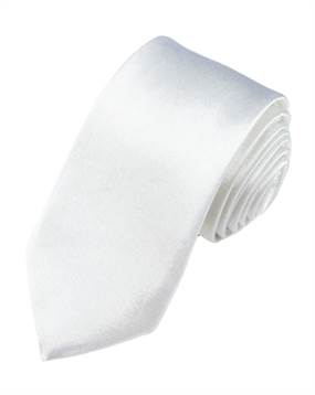 Billigt hvidt slips til mænd